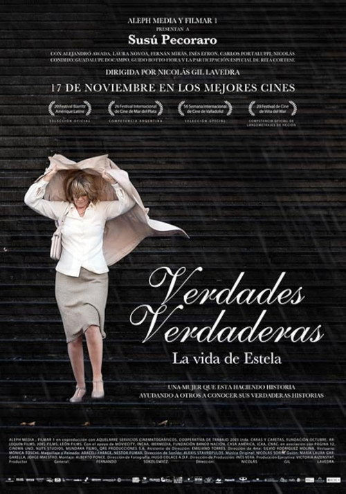 Póster de Verdades verdaderas, la vida de Estela