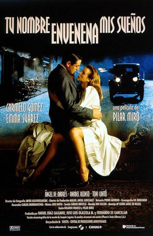 Póster de Tu nombre envenena mis sueños