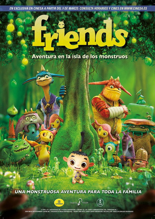 Póster de Friends: Naki on Monster Island