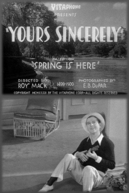 Póster de Yours Sincerely