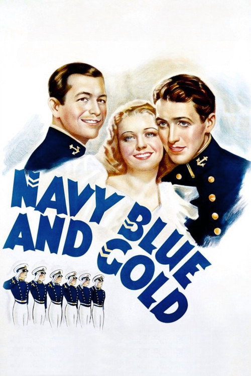 Póster de Navy Blue and Gold