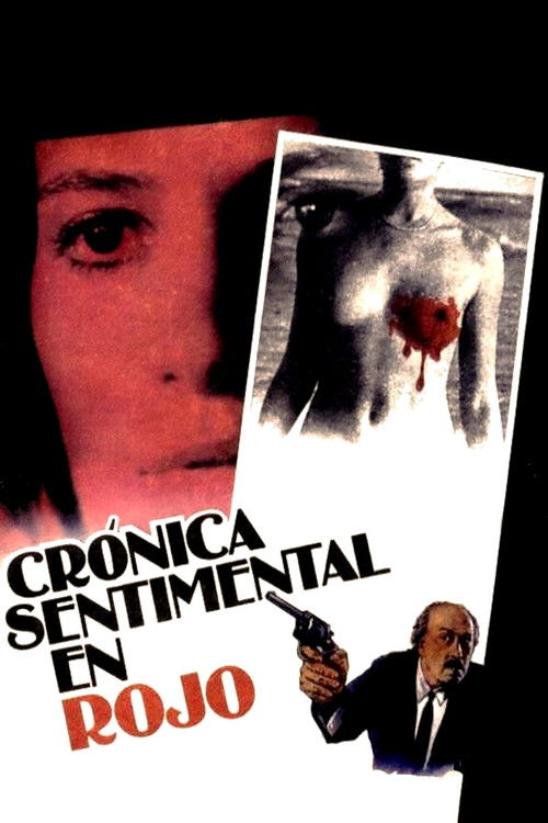 Póster de Crónica sentimental en rojo