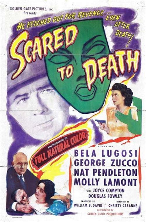 Póster de Scared to Death