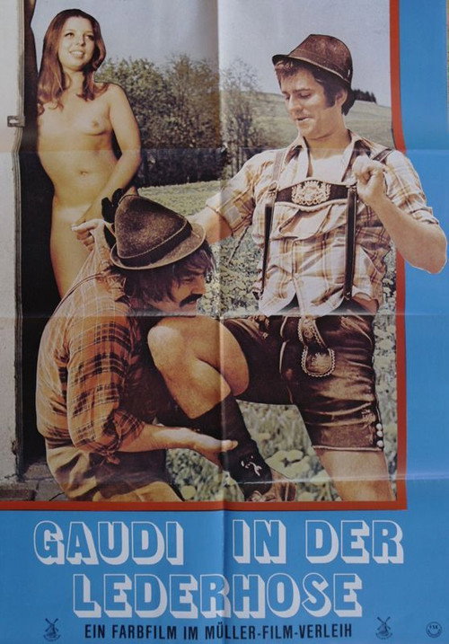 Póster de Gaudi in der Lederhose
