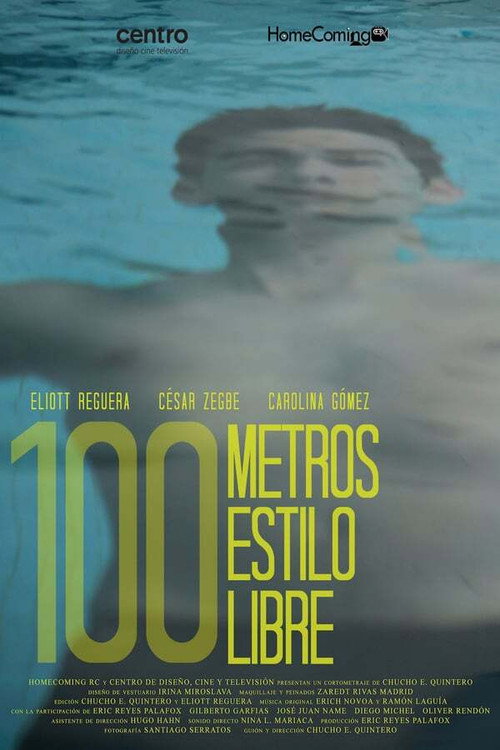 Póster de 100 metros estilo libre