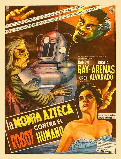 Póster de La momia azteca contra el robot humano