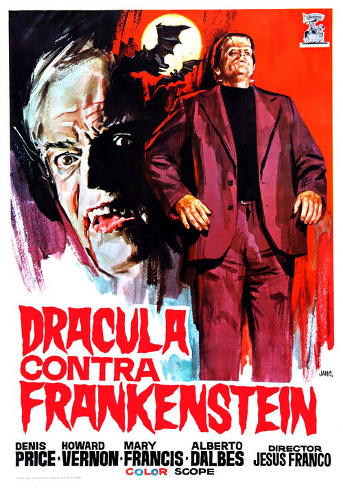 Poster of Dracula, Prisoner of Frankenstein