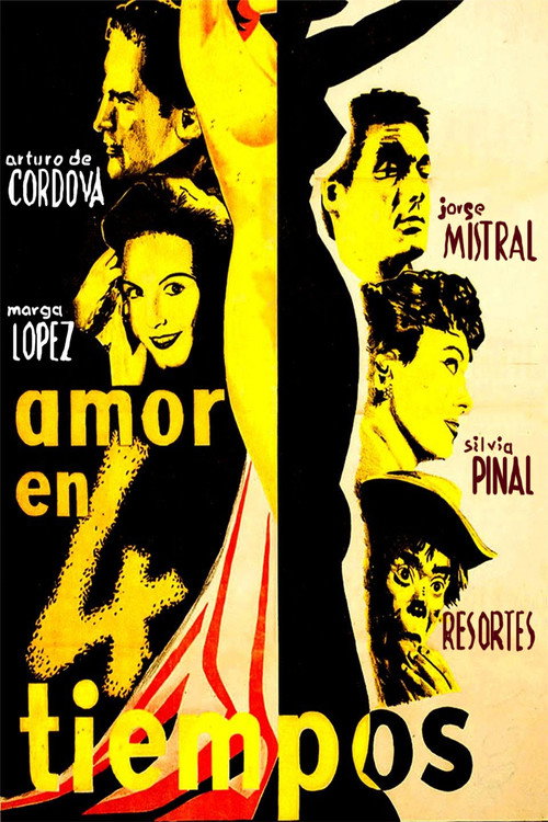 Póster de Amor en cuatro tiempos