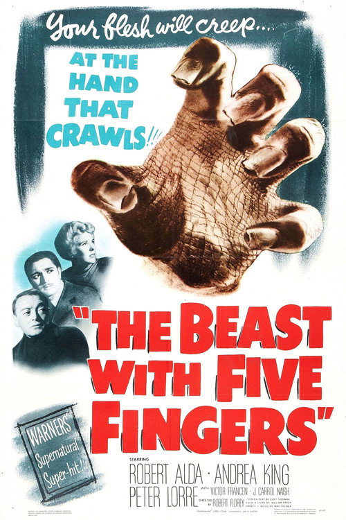 Póster de The Beast with Five Fingers