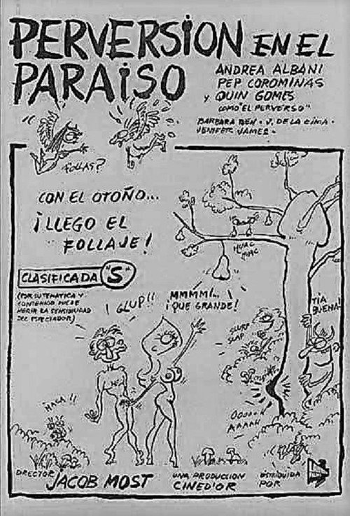 Póster de Perversión en el paraíso