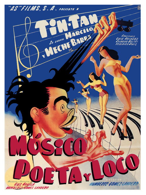 Póster de Músico, poeta y loco