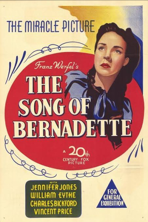 Póster de The Song of Bernadette