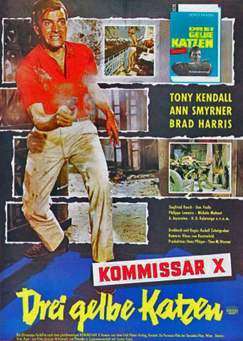 Poster von Kommissar X - Drei gelbe Katzen