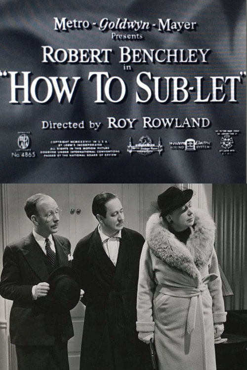 Póster de How to Sub-Let