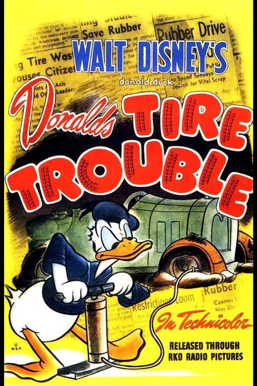Póster de Donald's Tire Trouble