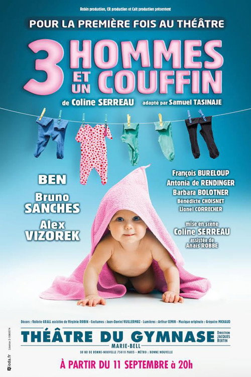Póster de 3 hommes et un couffin