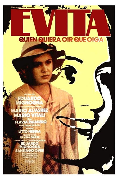 Póster de Evita, quien quiera oír que oiga