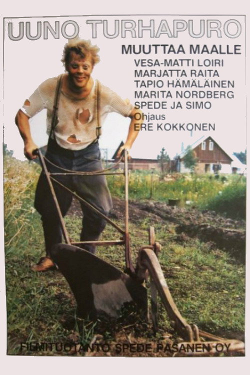 Póster de Uuno Turhapuro muuttaa maalle