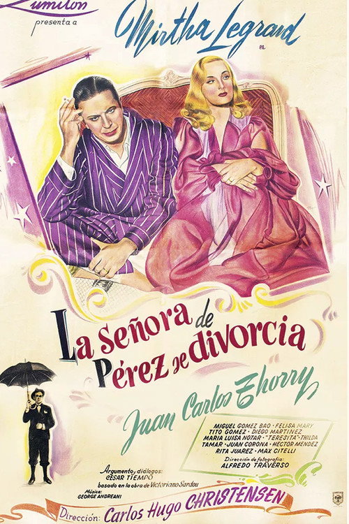 Póster de La señora de Pérez se divorcia