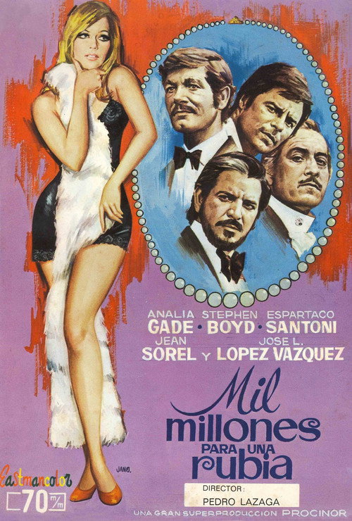 Póster de Mil millones para una rubia